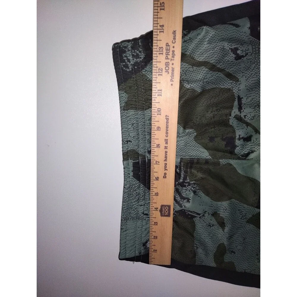 Puma Men’s Olive Green Camo Like Performance Shorts Size S New